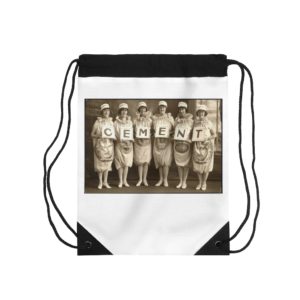 Cement Girls Drawstring Bag